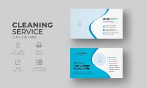 cleaning services business card images