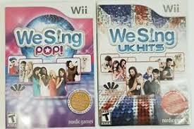 Details About Lot Of 2 We Sing Pop 2012 We Sing Uk Hits 2012 Nintendo Wii No Microphone