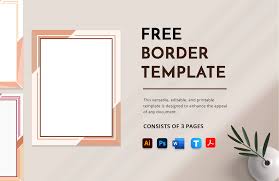 border vector template in psd free