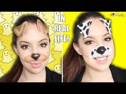 dog filter makeup tutorial