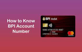 how to know your bpi account number