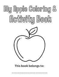 free apple coloring pages and