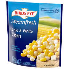 birds eye corn gold white