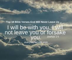 Top 18 Bible Verses-God Will Never Leave Us - Everyday Servant