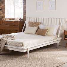 Solid Wood Platform Bed White