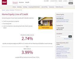 bb t home equity line of credit rates