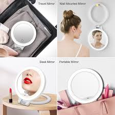 rechargeable magnifying makeup mirror