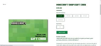 does minecraft offer gift cards knoji