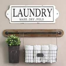 Stratton Home Decor Metal Laundry Wall