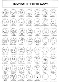 Smiley Face Emotions Students Pick An Emotion And List Five