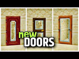 Glass Doors Mod For Minecraft Pe And