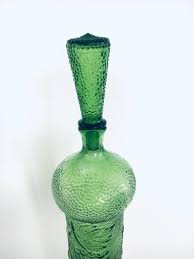 Vintage Empoli Glass Green Wine