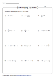 24 linear equation worksheets ideas
