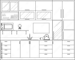 utensils in 2d cad drawing drawing