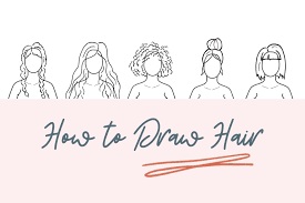 Draw a head with the middle of it on the line. How To Draw Hair 5 Tips For Fashion Sketching Mybodymodel