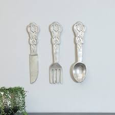 Oversized Metal Wall Hanging Cutlery De