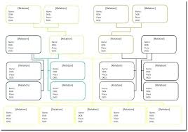 Printable Family Tree Sheets Free Family Tree Chart Template