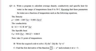 Calculate Average Density Conductivity