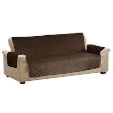 Brown Quilted Sofa Slip Cover Couch Pet