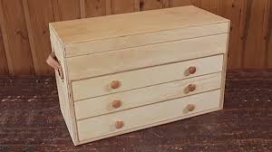 Stuff is completely hidden till you pull the drawer out and you can find the right part or tool at a g… Build A Classic Wooden Tool Chest Plans Video Woodworkers Guild Of America