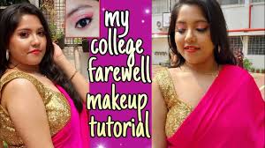 college farewell party makeup look