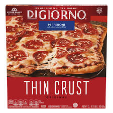 thin crust pepperoni frozen pizza