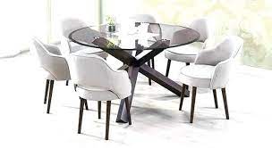 round extending table and 6 chairs off 61