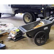 Big Wheel Plastic Yard Cart Fg564200bla