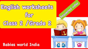 English worksheets for class 2 consist of grammar worksheets, tenses worksheets, synonyms, and antonyms. Multiple English Worksheets For Class 2 Grade 2 Worksheets For English Youtube