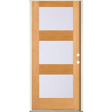 Wood Prehung Entry Door Solid Core