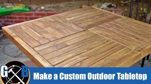 Make A Custom Outdoor Tabletop Diy