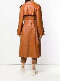 Pringle Of Scotland Leather Trench Coat For Women