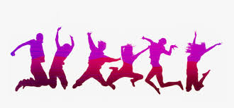 Jumping Color Silhouette Png, Transparent Png - kindpng