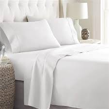 queen cotton blend 4 piece bed sheets