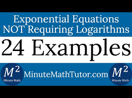 Exponential Equations Not Requiring