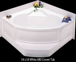 Better Bath White Abs Corner Tub Center