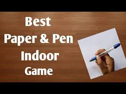 paper pen game for family fun games