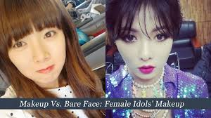 poll makeup vs bare face female
