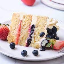 Strawberry Blueberry Cake Recipe gambar png