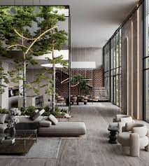 greenery inside out house california