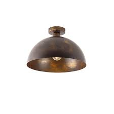 industrial ceiling lamp rust brown 35