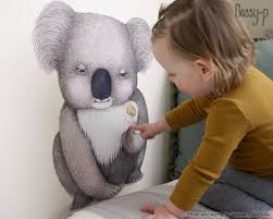 life size koala wall decal fabric wall