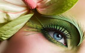 green eye makeup hd wallpaper