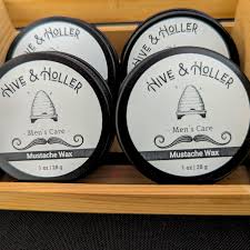 all natural mustache wax 1oz hive and