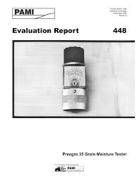 448 Preagro 35 Grain Moisture Tester Manualzz Com