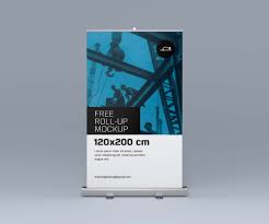 3 size free rollup mockups psd