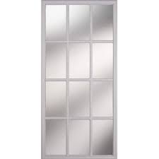 Odl 12 Lites Glass With External Grilles 22 In X 48 In X 1 In With White Frame Replacement Glass Panel