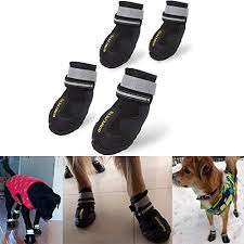 Qumy Dog Boots Waterproof Shoes For Large Dogs With