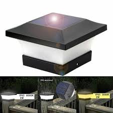 Outdoor Led Solar Powered Deck Post