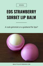 eos strawberry sorbet lip balm review